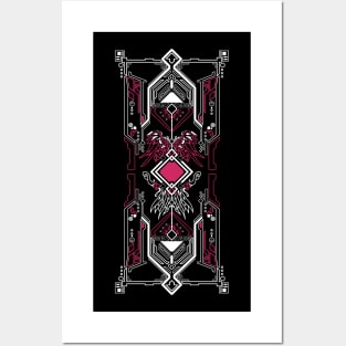 simetrical card design artwork Posters and Art